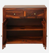 Sheesham Wood Sideboard in Scratch Resistant Honey Oak Finish